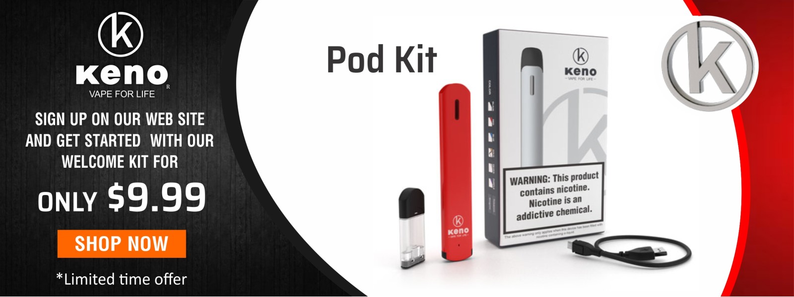 Keno Vapor Welcome Kit